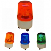 SH-L06　小型警示燈LED
 說明:
燈殼直徑9公分
紅 / 黃 / 藍 / 綠 / 紫
110V / 220V / 24V / 12V<BR>
規格:4顆LED輪流閃 