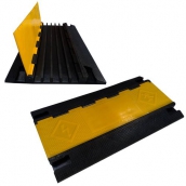 SH-R5591 橡膠5槽線槽<br>
橡膠材質，黃色PVC蓋板<br>整體 長約90㎝*寬約50㎝*高約5㎝，重約13kg<br>    
內槽尺寸：約3.5cm*高3㎝       