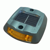 SH-DL05B　太陽能鑄鋁閃光標記　太陽能鑄鋁平面閃光標記<P>說明：雙向各兩顆LED燈 ( 閃爍 )<P>可搭配紅、黃色反光片
